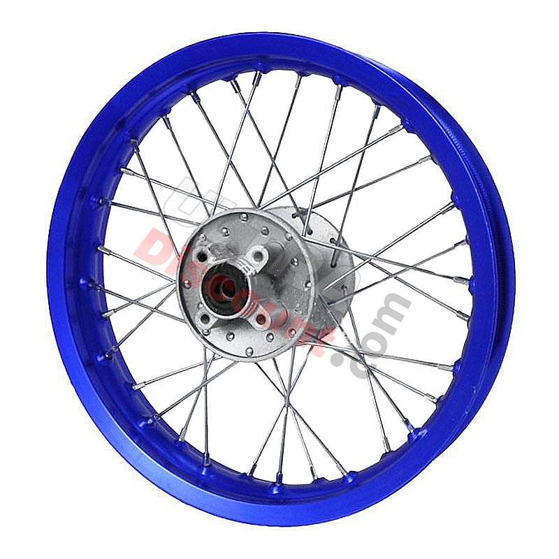 12'' Rear Rim for Dirt Bike (type 1) - Blue, Dirt Bike Spare Parts