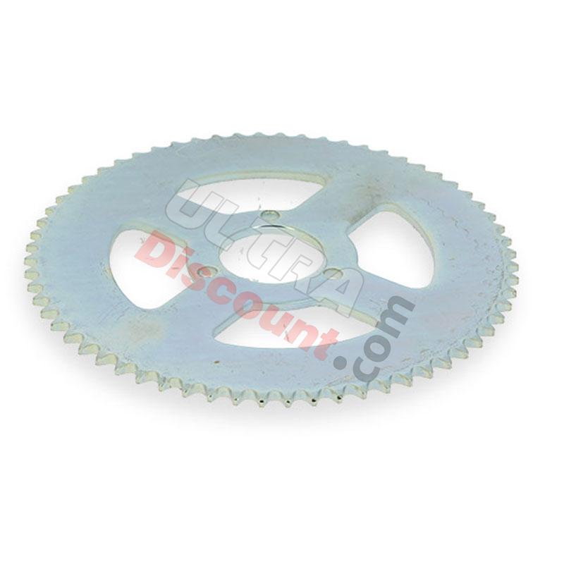 64 Tooth Reinforced Rear Sprocket for Large Chain 3T - TF8 (type 3), Pocket Bike Spare Parts