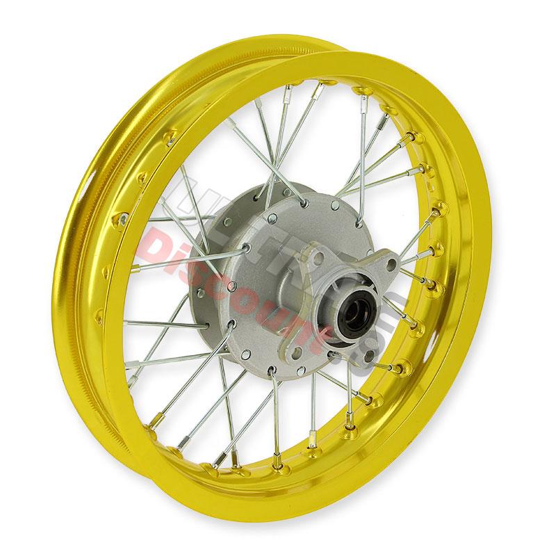 12'' Rear Rim for Dirt Bike (type 3) - Gold, Dirt Bike Spare Parts
