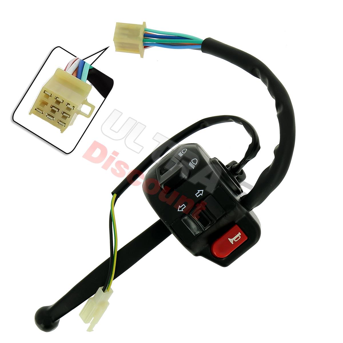 Left Switch Assy for Baotian BT49QT-9, Baotian Parts - BT49QT-9