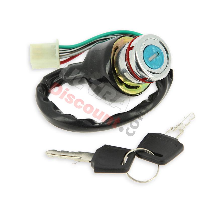 Lock Assy for Dirt Bike (type 3) - 6 wires, Dirt Bike Spare Parts Lock Assy for Dirt Bike (type 3) - 6 wires, Dirt Bike Spare Parts