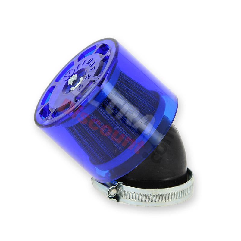 Racing Air Filter for Dirt Bike (Ø 40mm) - Blue, Dirt Bike Spare Parts