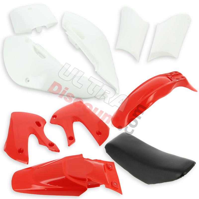 Fairing + Seat for Dirt Bike 125cc ~ 250cc - Red, Dirt Bike Spare Parts Fairing + Seat for Dirt Bike 125cc ~ 250cc - Red, Dirt Bike Spare Parts