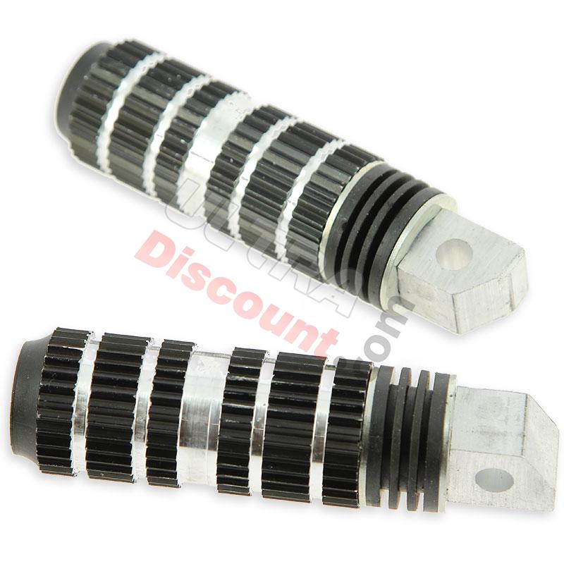 Custom black Foot Pegs typ2 for Polini 911 et GP3, Polini 911 GP3 Spare Parts