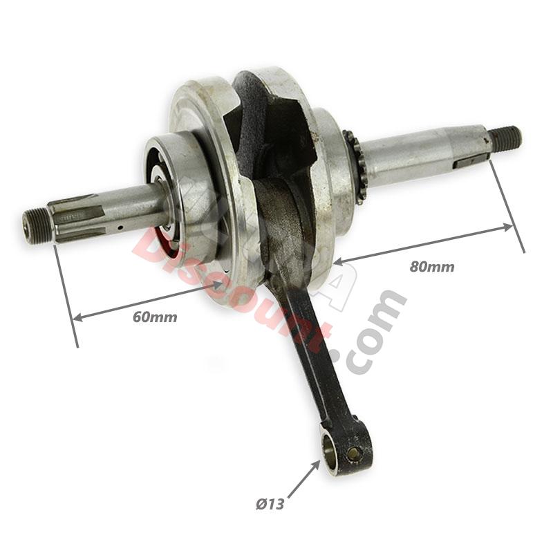 Crankshaft for Dirt Bike 107-110cc 1P52FMH, Dirt Bike Spare Parts
