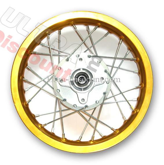 14'' Rear Rim for Dirt Bike (type 3) - Gold, Dirt Bike Spare Parts 14'' Rear Rim for Dirt Bike (type 3) - Gold, Dirt Bike Spare Parts