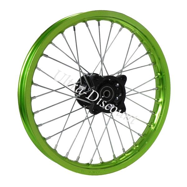 14'' Front Rim for Dirt Bike (type 2) - Green, Dirt Bike Spare Parts 14'' Front Rim for Dirt Bike (type 2) - Green, Dirt Bike Spare Parts