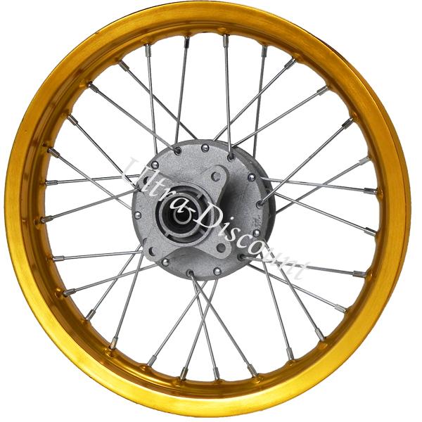 14'' Rear Rim for Dirt Bike (type 5) - Gold, Dirt Bike Spare Parts 14'' Rear Rim for Dirt Bike (type 5) - Gold, Dirt Bike Spare Parts
