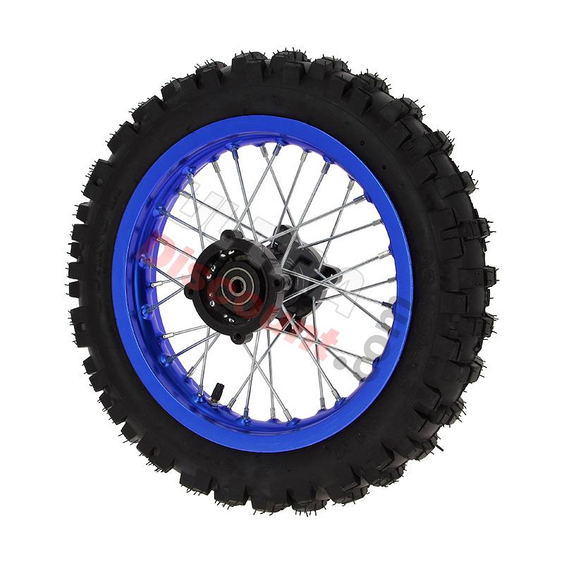 12'' Rear Wheel for Dirt Bike AGB29 - Blue, Dirt Bike Spare Parts