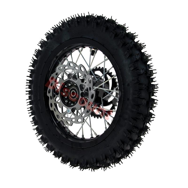 Full 12'' Rear Wheel for Dirt Bike AGB29 - Black, Dirt Bike Spare Parts Full 12'' Rear Wheel for Dirt Bike AGB29 - Black, Dirt Bike Spare Parts