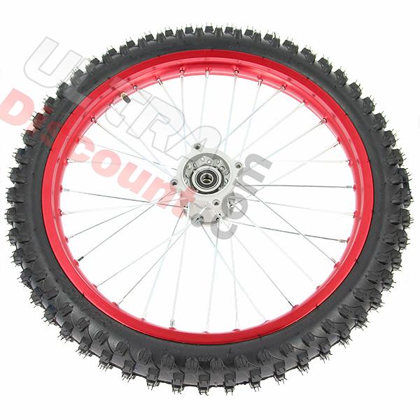 19'' Front Wheel for Dirt Bike AGB30 - Red, Dirt Bike Spare Parts 19'' Front Wheel for Dirt Bike AGB30 - Red, Dirt Bike Spare Parts