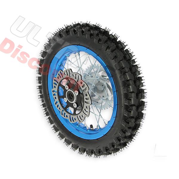 12'' Rear Wheel for Dirt Bike AGB27 (12mm Tread Lug) - Blue, Dirt Bike Spare Parts 12'' Rear Wheel for Dirt Bike AGB27 (12mm Tread Lug) - Blue, Dirt Bike Spare Parts