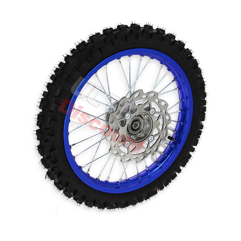 Full 14'' Front Wheel for Dirt Bike AGB29 - Blue, Dirt Bike Spare Parts Full 14'' Front Wheel for Dirt Bike AGB29 - Blue, Dirt Bike Spare Parts