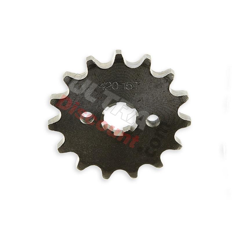 15 Tooth Reinforced Front Sprocket for Dirt Bike 420 Ø:17mm, Dirt Bike Spare Parts
