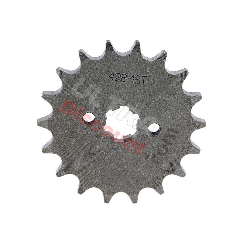 18 Tooth Reinforced Front Sprocket for Dirt Bike (428 : Ø:17mm), Dirt Bike Spare Parts