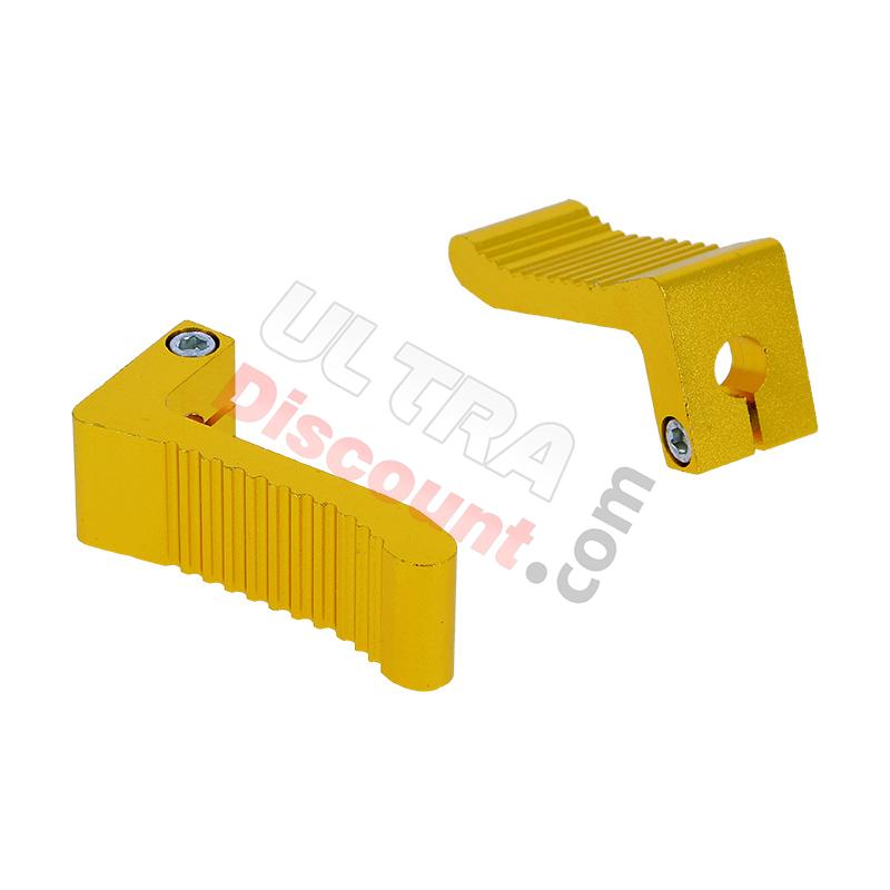 Aluminum Foot Pegs - Gold, Pocket Bike Spare Parts