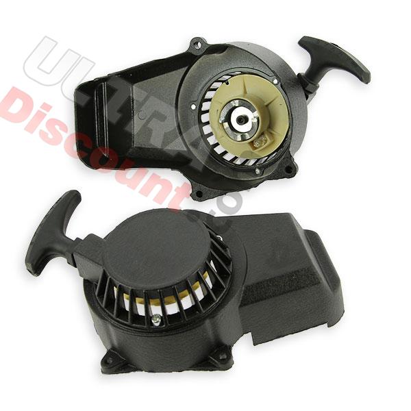 Aluminium Pull starter pocket Quad - Graphite Black, Pocket Quad Spare Parts