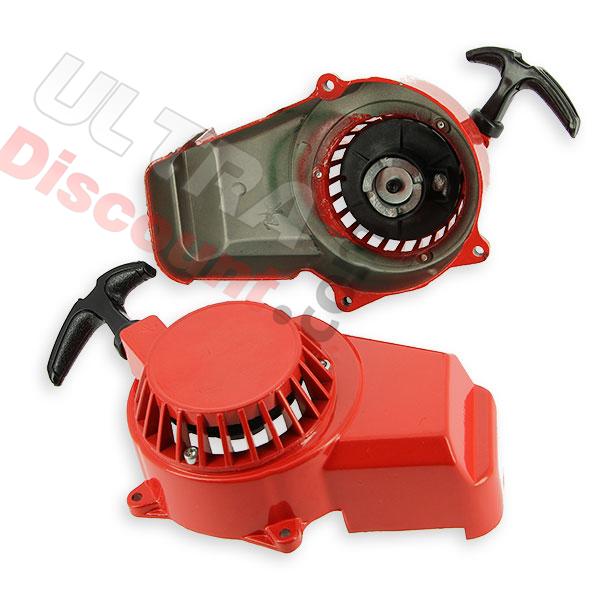 Aluminium Pull starter pocket Quad - Red, Pocket Quad Spare Parts