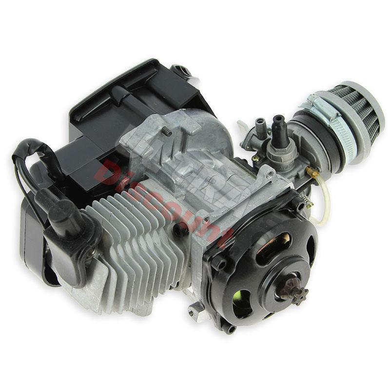 Complete Engine 47cc + Racing Air Filter, Pocket Bike Spare Parts