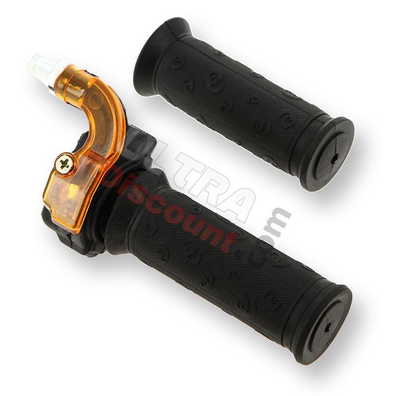 HQ Quick Throttle Grip - Red-Black, Pocket Bike Spare Parts