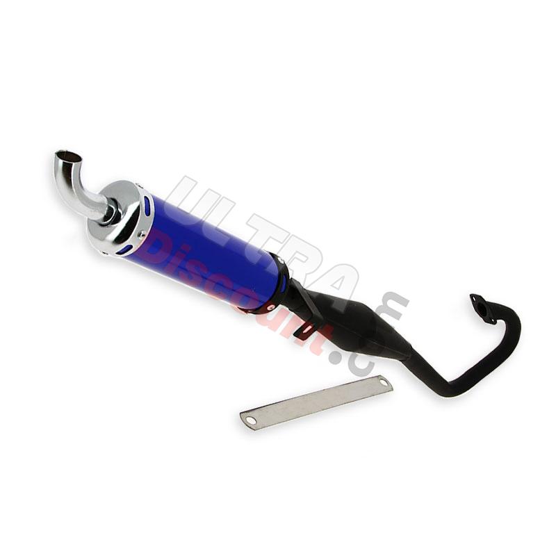 Tuning Exhaust for Pocket Supermotard Blue (Type 1), Supermoto pocket Spare Parts