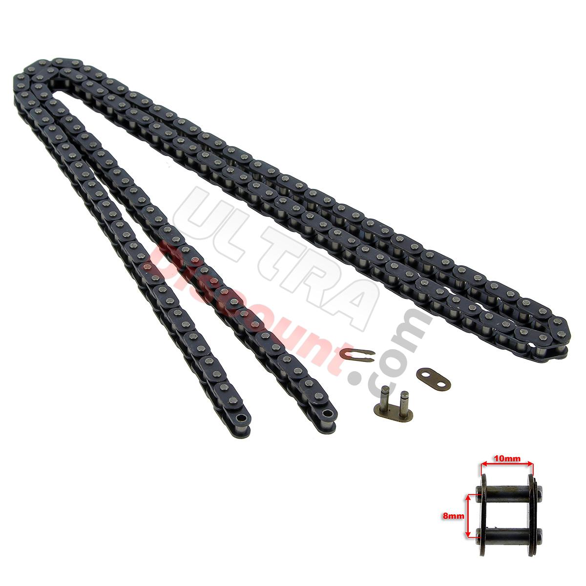 72 Large Links Reinforced Drive Chain - TF8, Pocket Bike Spare Parts