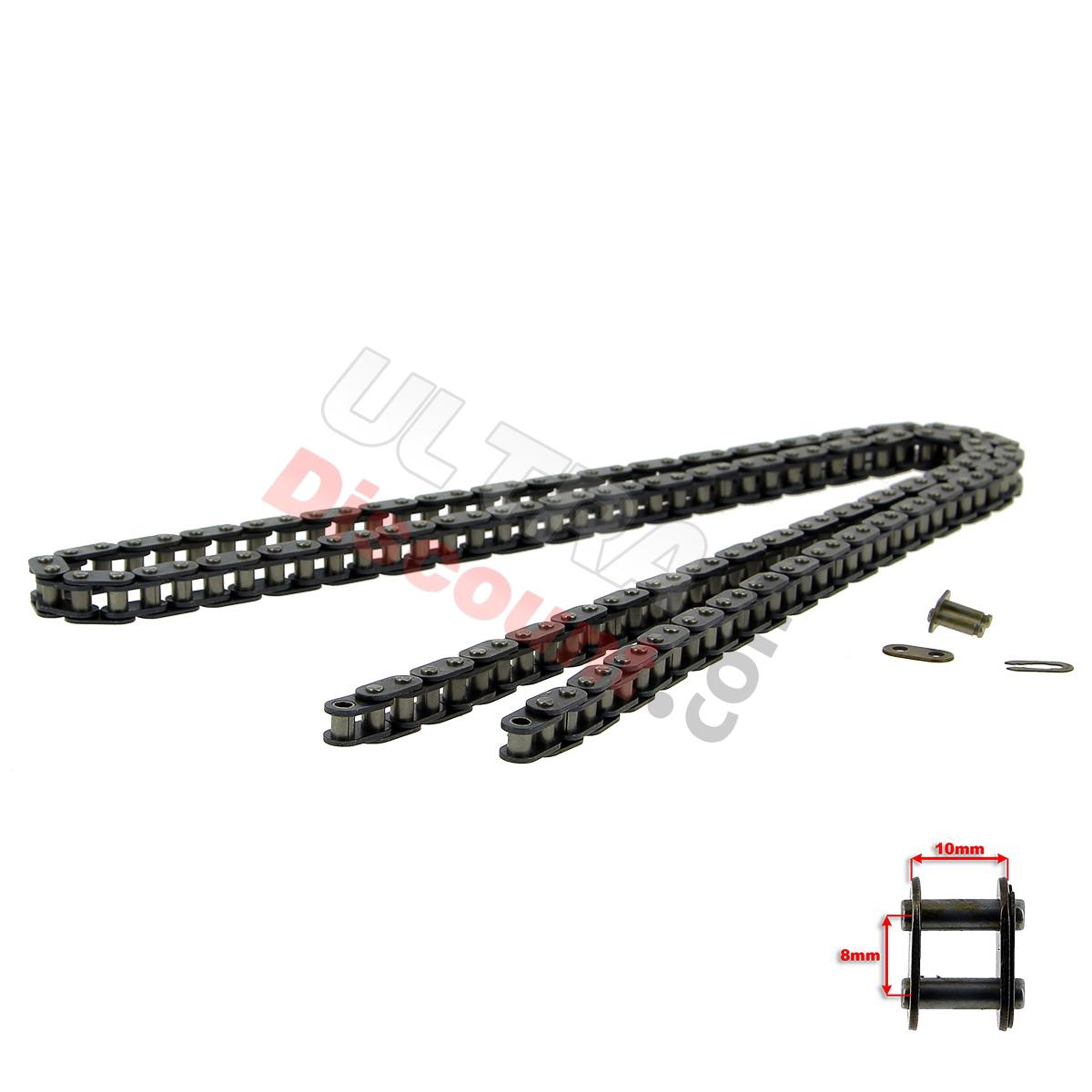 70 Large Links Reinforced Drive Chain TF8, Pocket Bike Spare Parts