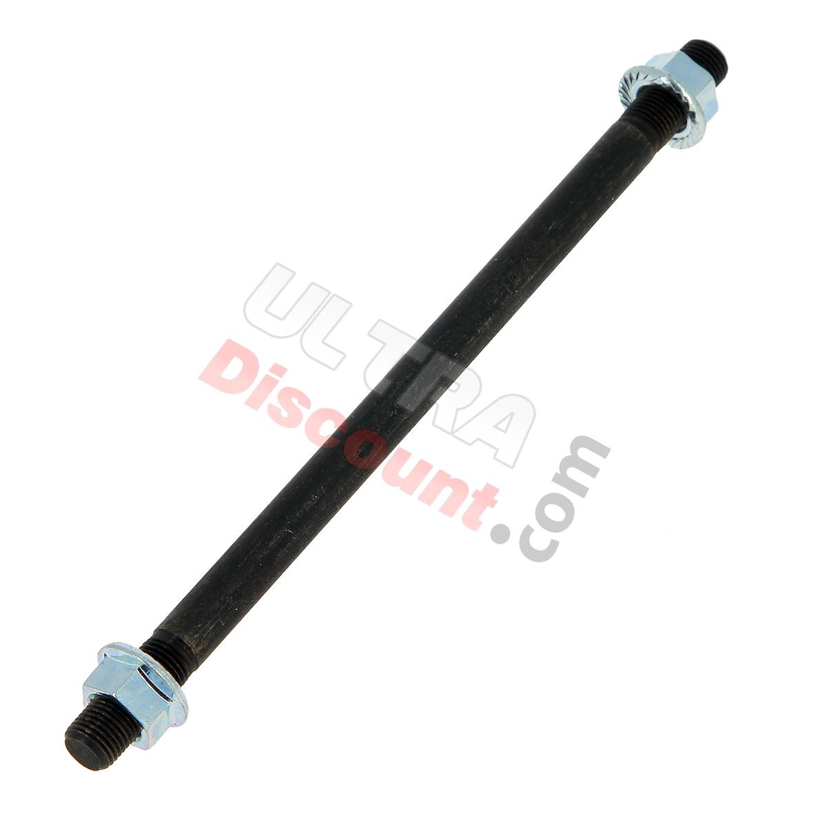 Front Wheel Axle + Nuts for Pocket Bike - 185mm, Polini 911 GP3 Spare Parts