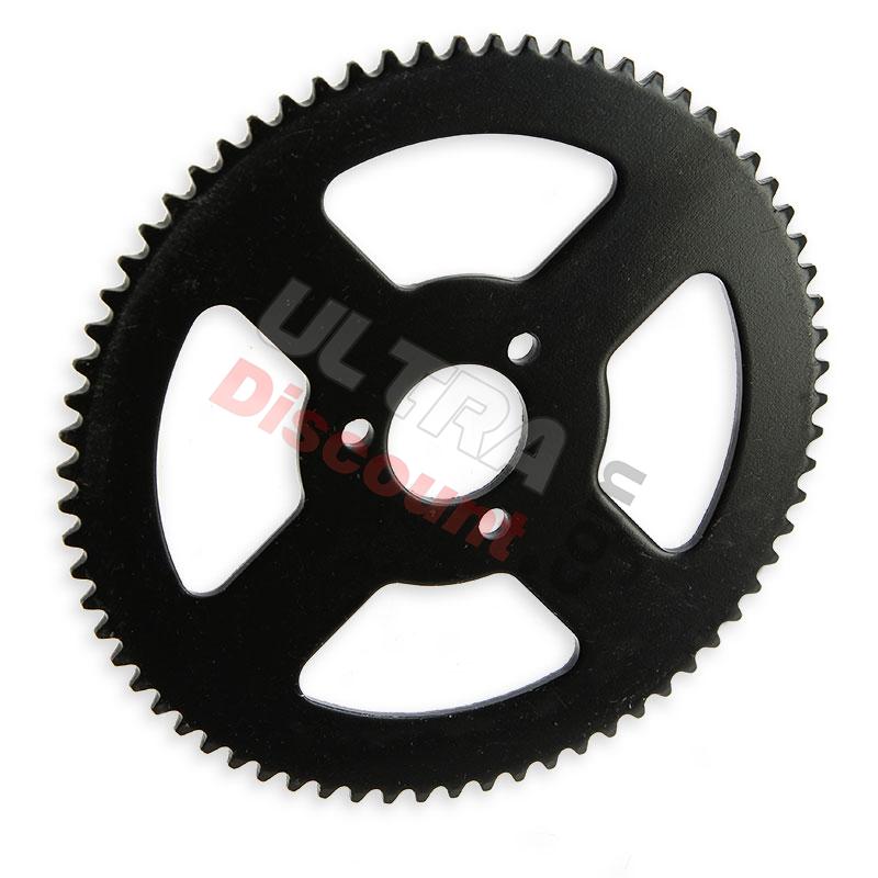 70 Tooth Reinforced Rear Sprocket small pitch Polini 911 et GP3, Polini 911 GP3 Spare Parts
