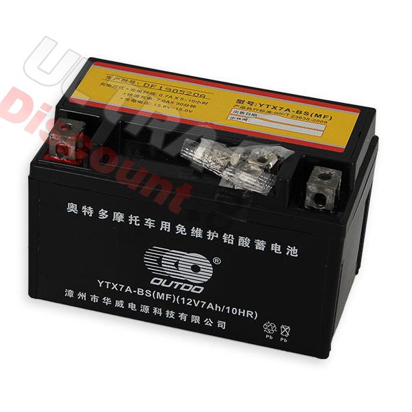 Battery YTX7A-BS for Dirt bike, Dirt Bike Spare Parts Battery YTX7A-BS for Dirt bike, Dirt Bike Spare Parts