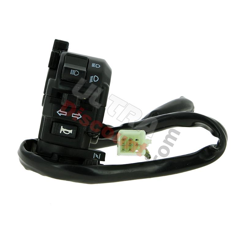 Left Switch Assembly for ATV Shineray Quad 250cc ST-9E - Black, Shineray Parts ATV 250 STIXE ST9E
