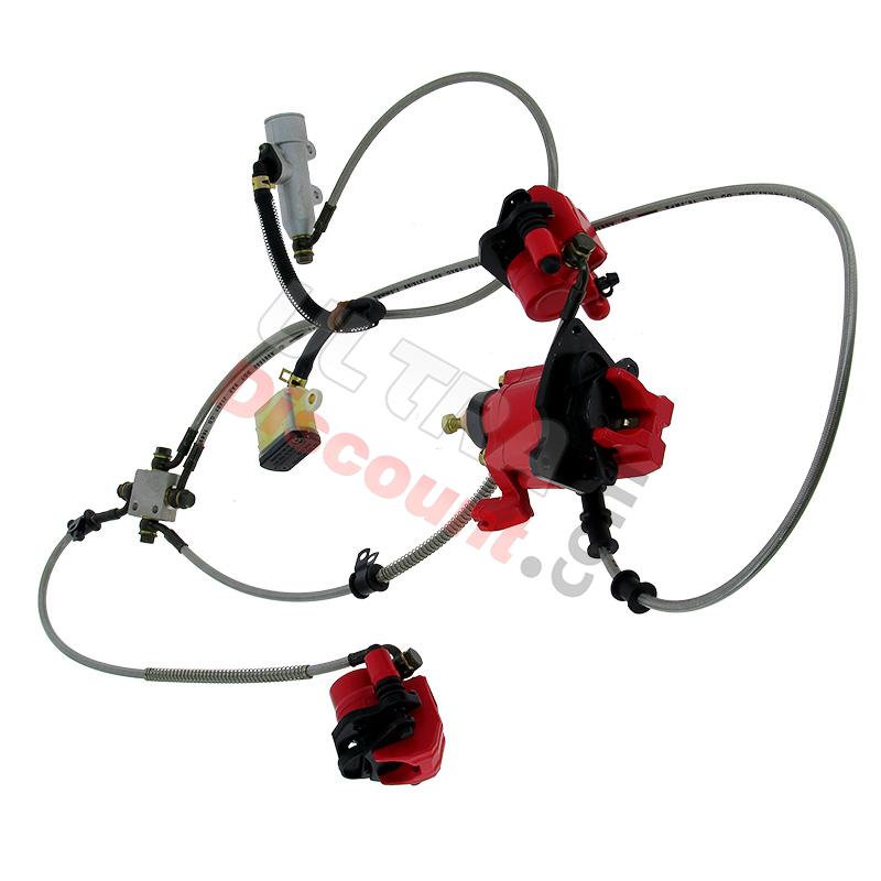 Complete Brake System for ATV Shineray Quad 250cc STXE (Racing), Shineray Parts ATV 250 STXE Complete Brake System for ATV Shineray Quad 250cc STXE (Racing), Shineray Parts ATV 250 STXE