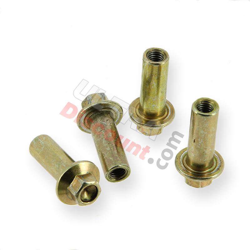 Set of 4 Cylinder Head Nuts for ATV Shineray Quad 250cc STXE, Shineray Parts ATV 250 STXE