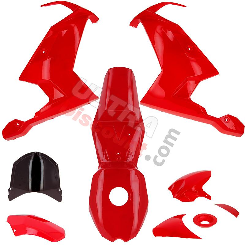 Fairing for Pocket Bike MT4 - Red, Pocket Bike Nitro Parts