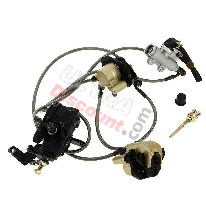 Complete Brake System for ATV Bashan Quad 250cc (BS250S-11), Bashan Parts ATV 250cc BS250S11