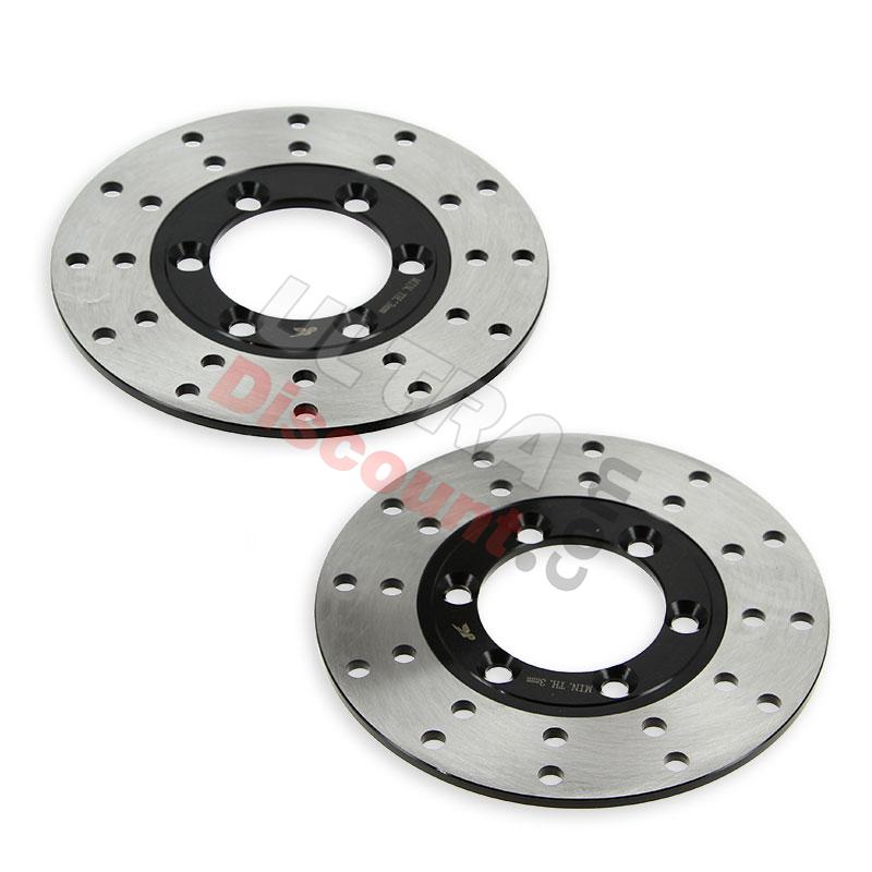 Pair of Front Brake Discs for ATV Bashan Quad 250cc (BS250S-11), Bashan Parts ATV 250cc BS250S11