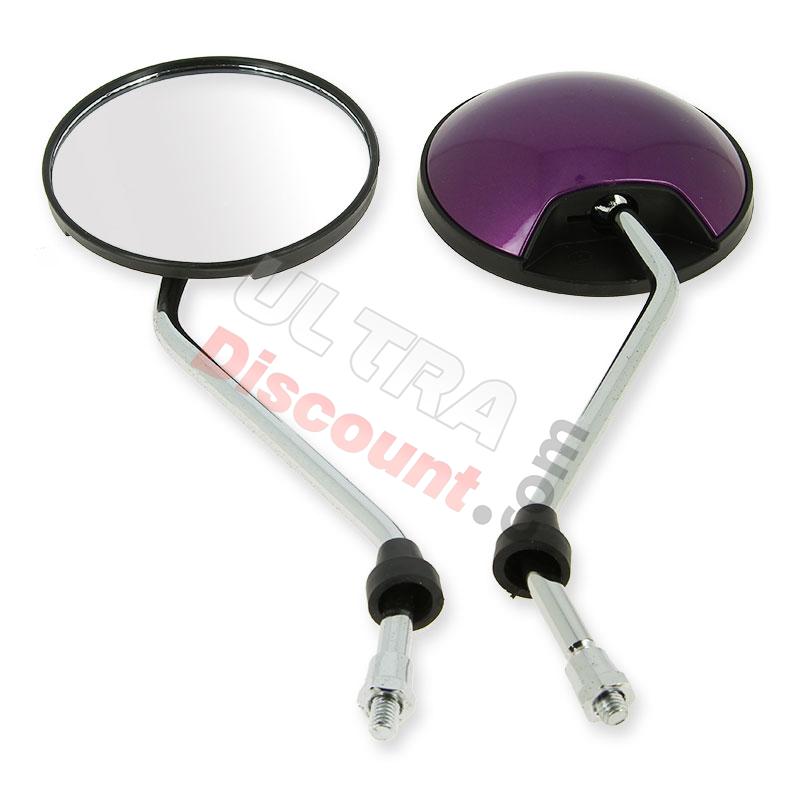 Pair of mirrors for Citycoco scooter - Purple Metallic, Citycoco spare parts Pair of mirrors for Citycoco scooter - Purple Metallic, Citycoco spare parts
