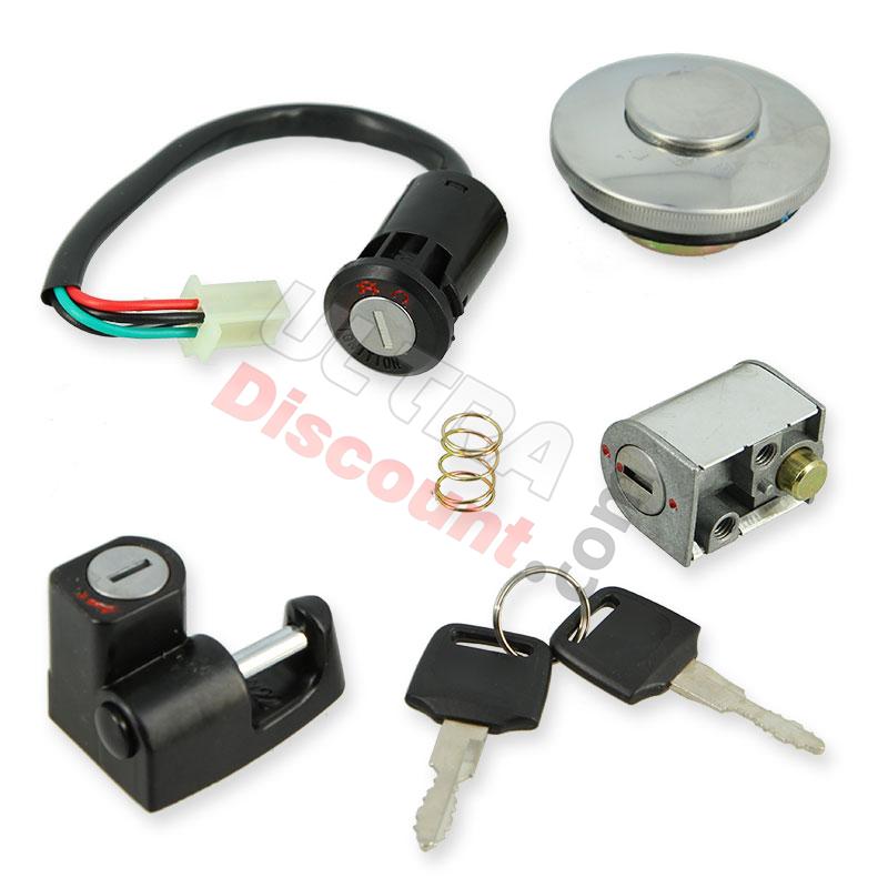 Lock Assy for Skyteam LE MANS 50-125cc - Before 09 2015, Monkey - Gorilla Spare Parts Lock Assy for Skyteam LE MANS 50-125cc - Before 09 2015, Monkey - Gorilla Spare Parts