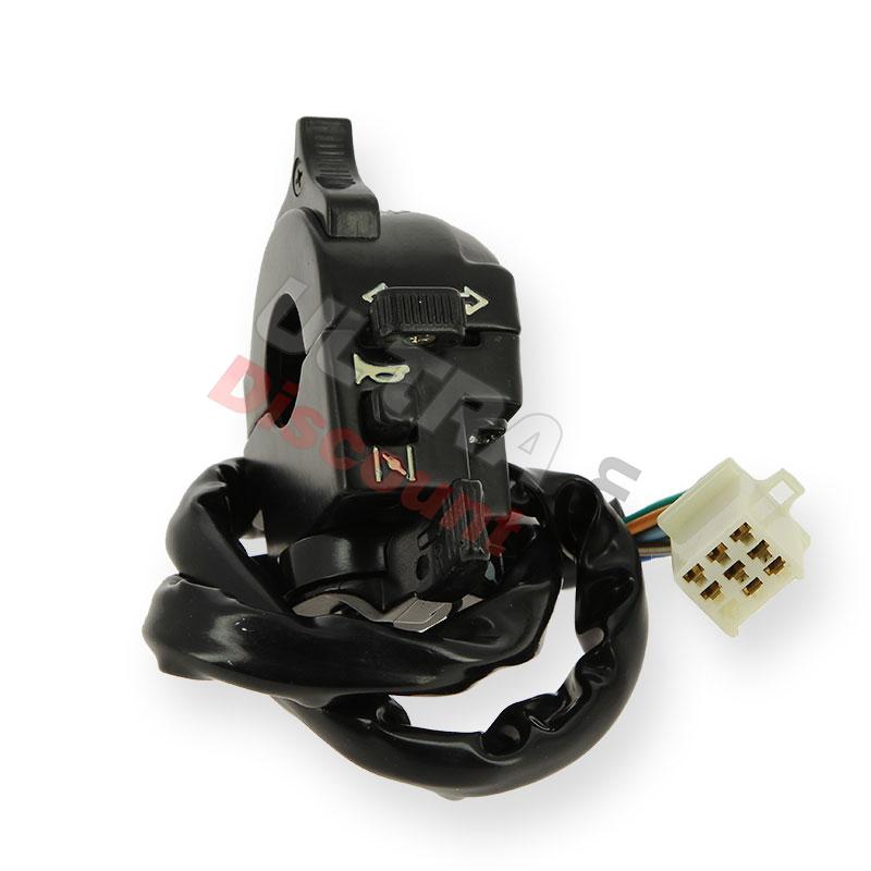 Left Switch Assembly for Dax Skyteam 50 to 125cc (SEMI-AUTO) - Black, Dax Skymax Parts