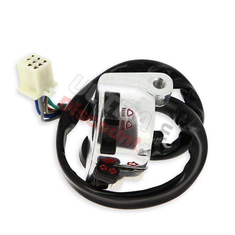 Left Switch Assembly for Dax Skyteam 50 to 125cc (SEMI-AUTO) - Aloy, Dax Skymax Parts