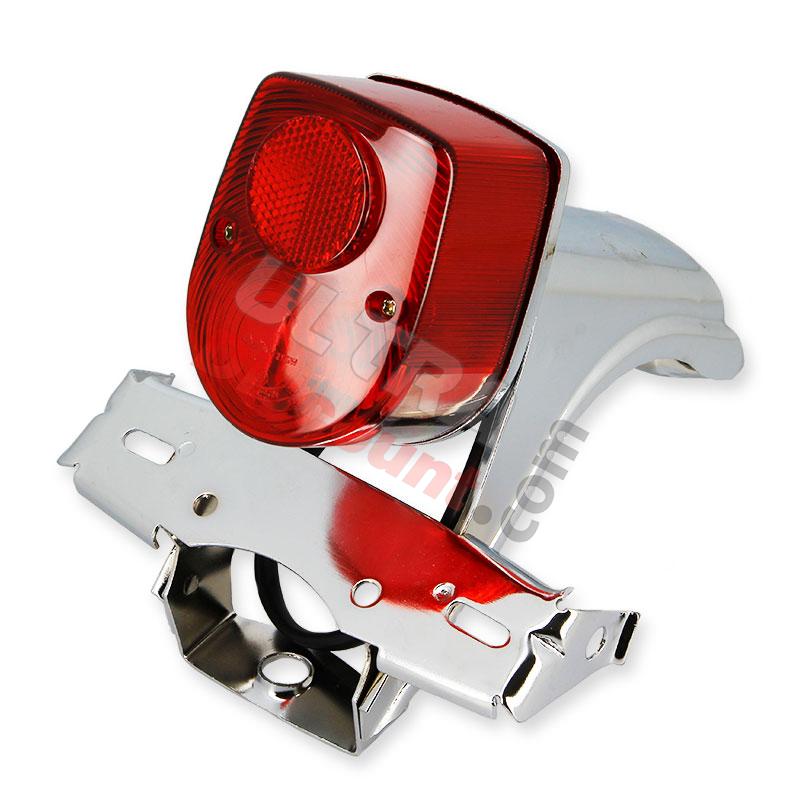 Custom Tail Light for Dax Skyteam Chrome - Red, Dax Skymax Parts