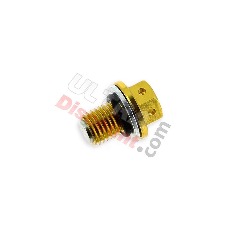 Magnetic Engine Oil Drain Plug for DAX 50cc ~ 125cc - Gold, Tuner Parts ...
