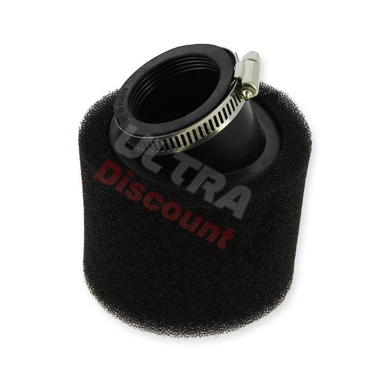 Double angled foam air filter - 41-43mm - Black, Dirt Bike Spare Parts Double angled foam air filter - 41-43mm - Black, Dirt Bike Spare Parts