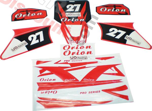 Decoration Kit for Dirt Bike AGB27 - Red, Dirt Bike Spare Parts