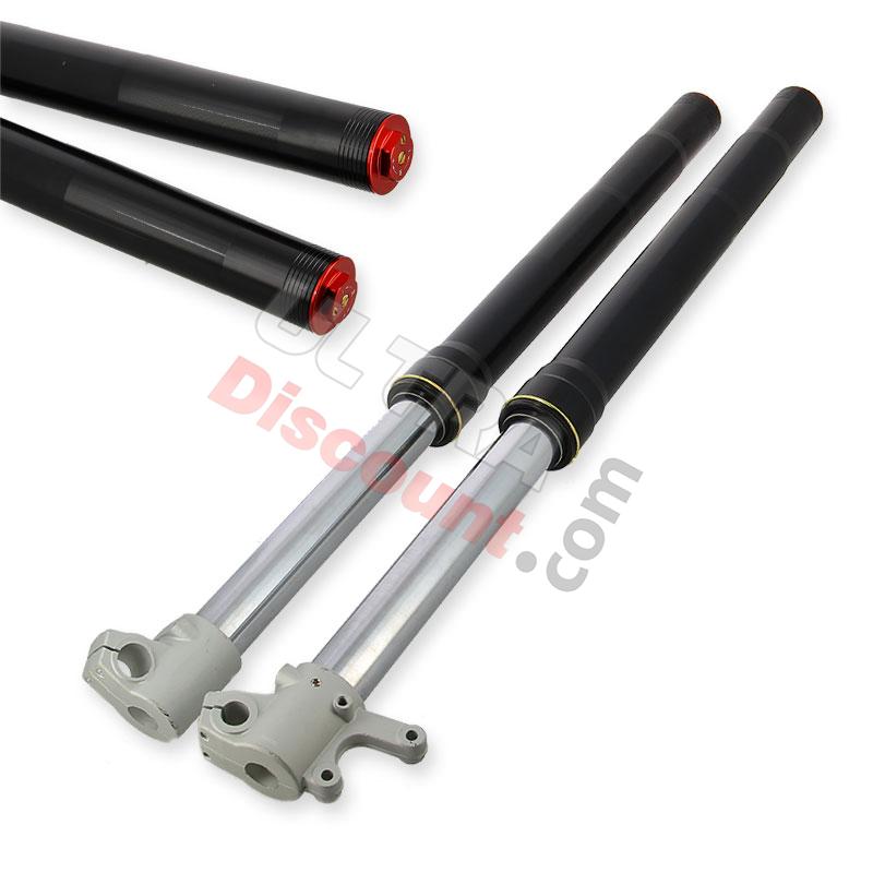 Hight Quality Front Fork Tubes 735mm, single adjustment, 12mm axles - Black, Dirt Bike Spare Parts Hight Quality Front Fork Tubes 735mm, single adjustment, 12mm axles - Black, Dirt Bike Spare Parts