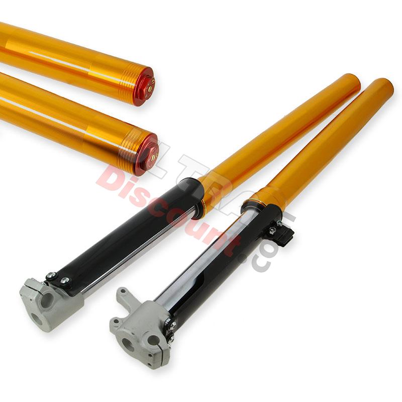 Hight Quality Front Fork Tubes 800mm, 15mm axles - Gold, Dirt Bike Spare Parts Hight Quality Front Fork Tubes 800mm, 15mm axles - Gold, Dirt Bike Spare Parts