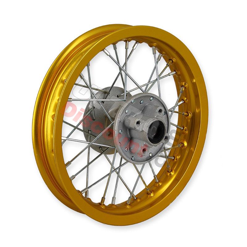 12'' Rear Rim for Dirt Bike (type 1) - Gold, Dirt Bike Spare Parts