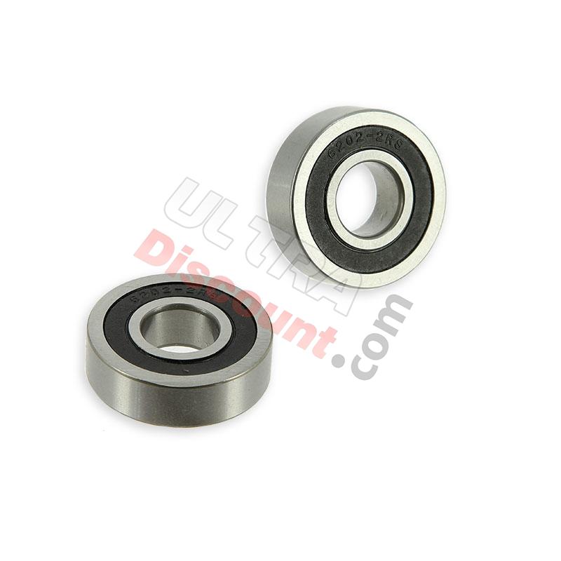 Pair of Wheel Bearings Ø15/37 for Dirt Bike, Dirt Bike Spare Parts