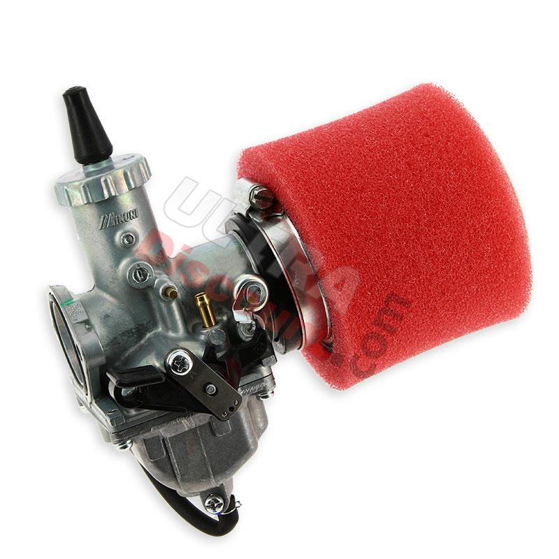 Mikuni 30mm Carburetor + Air Filter (Red) for Monkey - Gorilla, Monkey - Gorilla Spare Parts Mikuni 30mm Carburetor + Air Filter (Red) for Monkey - Gorilla, Monkey - Gorilla Spare Parts