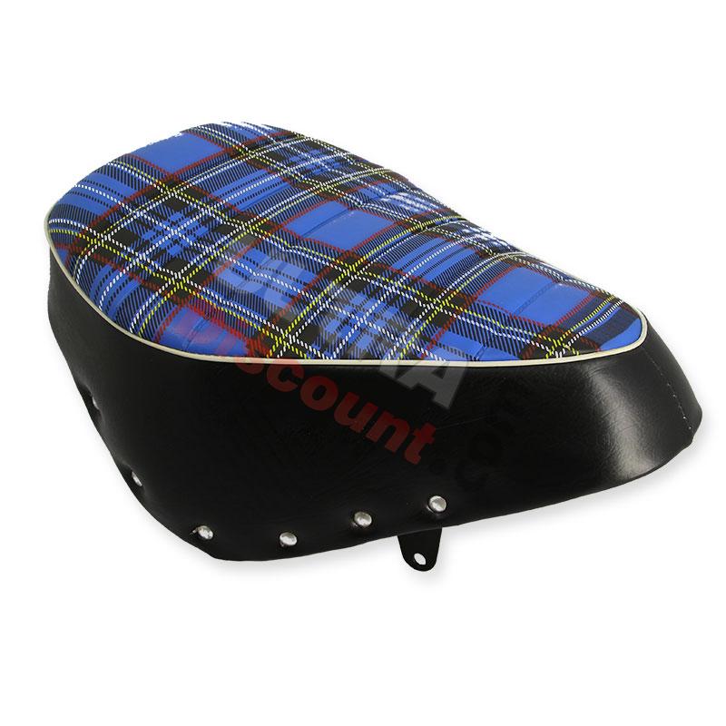 Leather Seat for Skyteam Monkey 50cc - 125cc Blue (type 1), Monkey - Gorilla Spare Parts